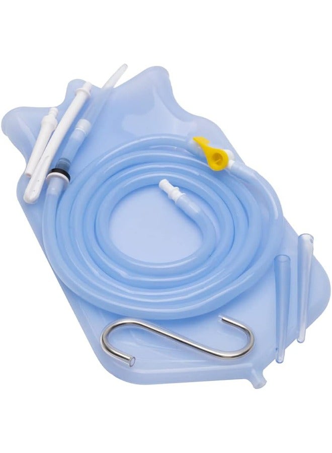 general Silicone Enema Kit 2 L Enema Bag 6.3ft. Long Silicone Hose 3 Multi-Size Reusable Tips Controlled Water Flow for Colon Detox Cleanse Enemas - Image 1
