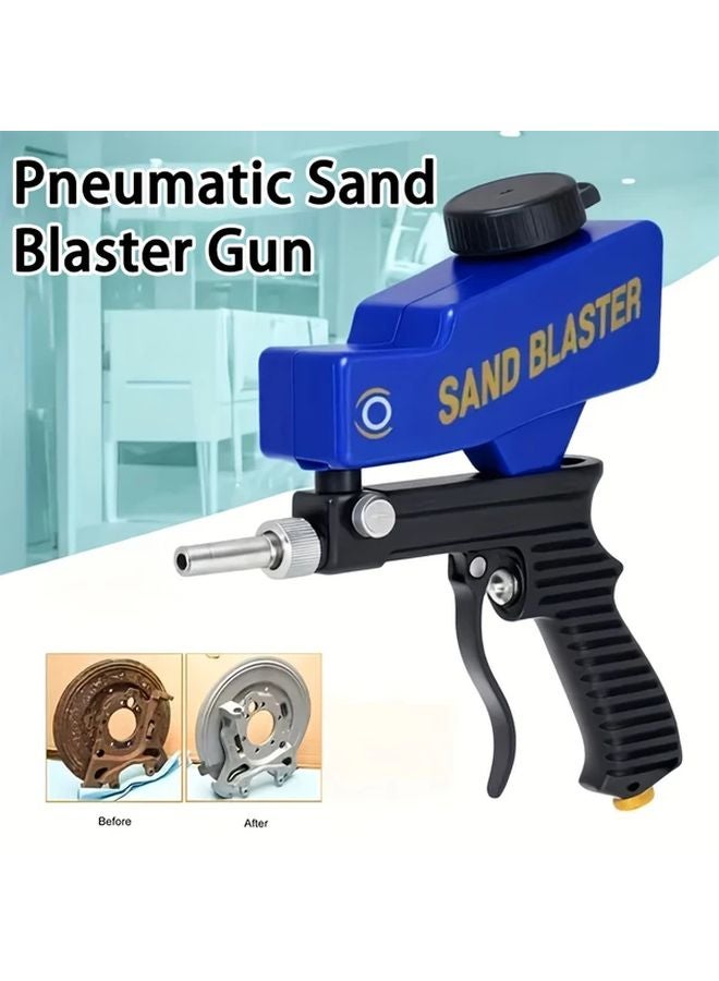 1 PC Heavy Duty Portable Pneumatic Sandblaster Gun 90PSI Adjustable Gravity Feed Rust Removal - Image 2