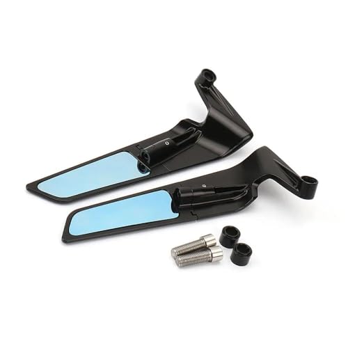 Auto Pearl Motorcycle Wing Mirrors Set Adjustable Rotating Rear View Mirror Stealth Wind Wing Side compatible with Pulsar 150 DTS-i (Pack of 2) - Image 2