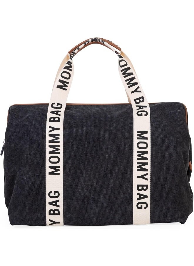 CHILDHOME Mommy Bag Signature Canvas Black  - Image 1