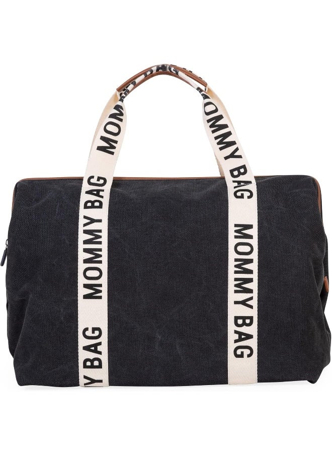 CHILDHOME Mommy Bag Signature Canvas Black  - Image 4