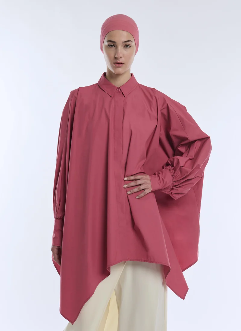 Iyal  Draped Poplin Shirt for Women | Best Price UAE