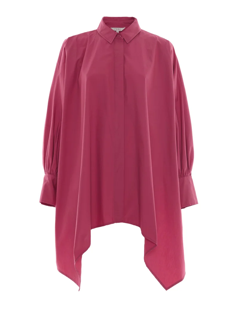 Iyal  Draped Poplin Shirt for Women | Best Price UAE