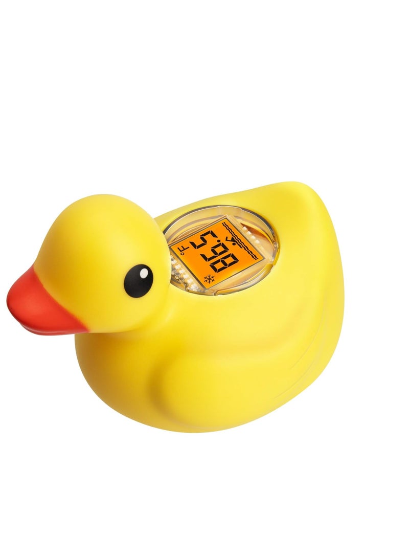 عام مقياس حرارة حمام الطفل القابل لإعادة الشحن الرقمي العائم العائم عائم درجات الحرارة السريعة قراءة وقت حمام حديثي الولادة - Image 1