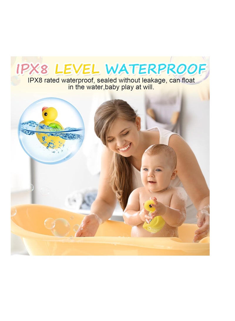 عام مقياس حرارة حمام الطفل القابل لإعادة الشحن الرقمي العائم العائم عائم درجات الحرارة السريعة قراءة وقت حمام حديثي الولادة - Image 5