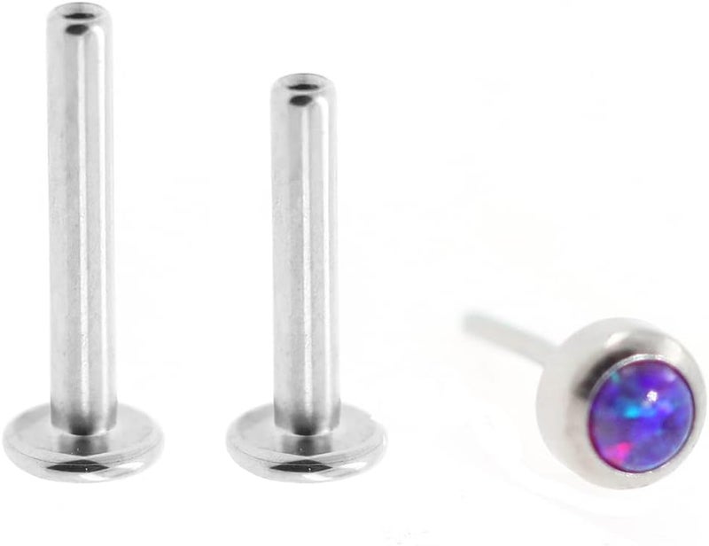 NewkeepsR 20g/18g/16g G23 Titanium Press Fit Threadless Push Pop in Labret Lip Monroe Tragus Earring Stud Piercing - Image 2
