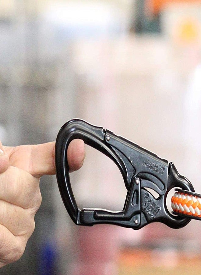 ProClimb Forged Aluminum Snaphook - 40kN Double Action Fall Protection Snap Hook - Fixed Eye Snap Hook for Climbing - Double Locking Fall Arrest Anchorage Connector - Image 5