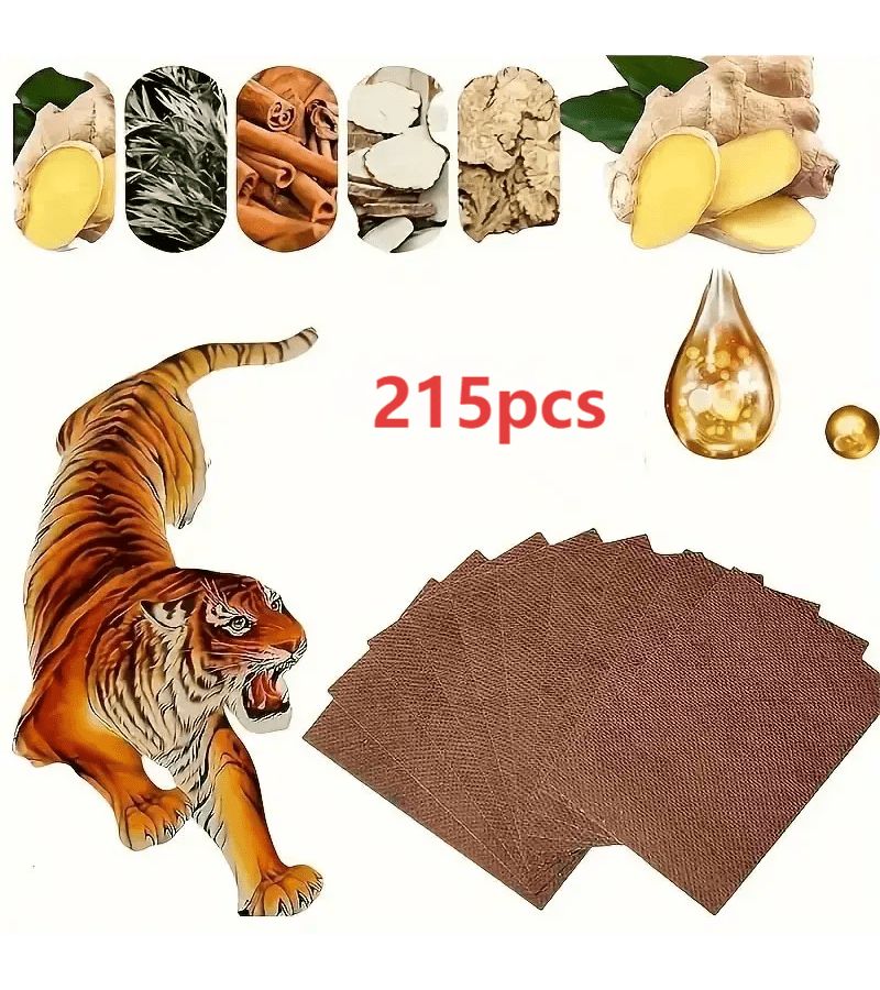 Natural Ingredients Neck Shoulder Back And Knee Patches 215pcs Portable Size Home Use No Batteries Required Heat Resistant Stickers Ideal For Fathers Day Gifts - Image 1