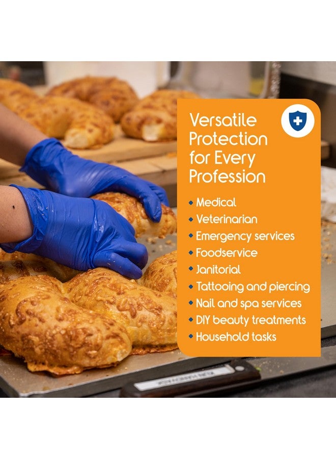 إنسباير قفازات إنسباير النتريل للفحص الطبي | جودة أصلية، لون أزرق كوبالت مطاطي | درجة 4.5 للاستخدام مرة واحدة، خالية من اللاتكس، للأطباء، وفنيي الطوارئ الطبية، وخدمات الطعام، والتنظيف، وخدمات النظافة، والمنزل، والمستشفيات، وغيرها. - Image 3