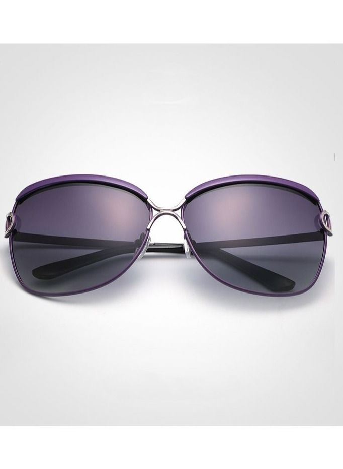 HDCRAFTER Women's Oversized Frame Polarized UV Imitation Sunglasses - Image 2