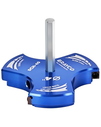 ERAYCO 4 Inch Triple Blade PVC Pipe Reamer Plastic Pipe Fitting Reamer Fit into Standard 12 Drills for Use with SCH40 PVC ABS CPVC Pipe - Image 1