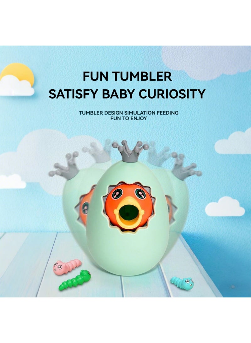 TFIXOL Feed the Bird 3 in 1 Montessori Toy, Sorting Game, Tumbler & Piggy Bank with Magnetic Worms for Toddlers, Educational Learning Toys for Fine Motor Skills, Color Recognition & Counting - Image 4