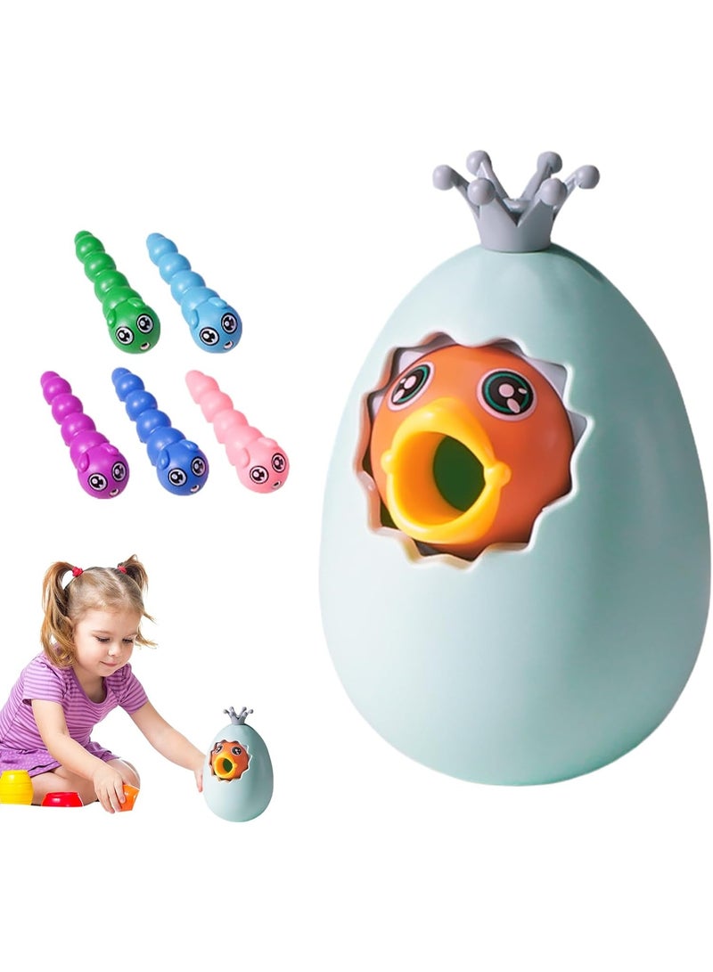 TFIXOL Feed the Bird 3 in 1 Montessori Toy, Sorting Game, Tumbler & Piggy Bank with Magnetic Worms for Toddlers, Educational Learning Toys for Fine Motor Skills, Color Recognition & Counting - Image 1