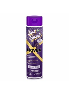 NOVEX NOVEX Cool Blonde Purple Toning Shampoo 10.1oz/ 300ml - Purple Shampoo Neutralizes, Tones with Acai extract and Ceramides for blonde, silver, bleached, or brassy hair 