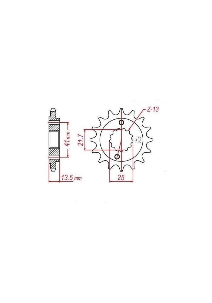 QASULER 525 15T Motorcycle Front Sprocket - Image 2