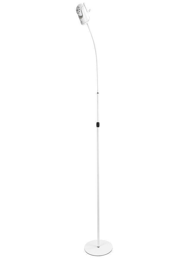 VOMENC Adjustable Universal Monitor Mount Height Floor Stand for Infant Optics DXR-8/DXR-8 Pro,Arenti,VAVA Baby 720P,Hipp,Owlet Cam 2/ Owlet Cam Smart Baby Monitor (White) - Image 1