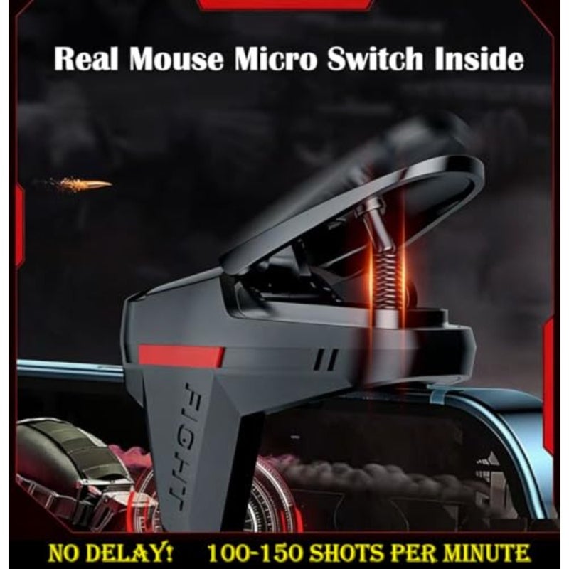 13 in 1 Mobile Gaming Controller Compatible with PUBG/Knives Out/Call of Duty, Cell Phone Game L1R1 Triggers Shooter for iPhone and Android Phones - Image 4