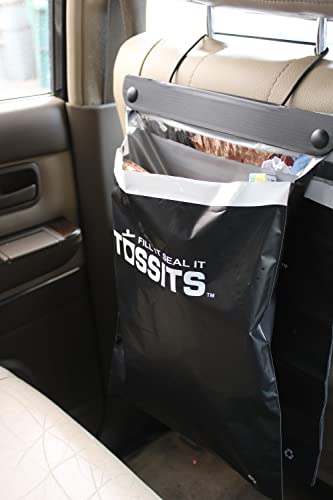 Tossits Disposable Garbage Bags (Set of 7) - Leakproof, Smellproof - Large, Car-Friendly - Image 1