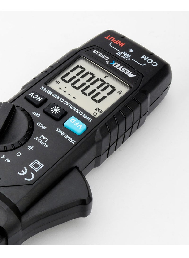 MESTEK Digital Clamp Meter 600A AC Current 600V AC/DC Voltage Capacitance Measurement Data Hold Backlight NCV Tester Multimeter - Image 4