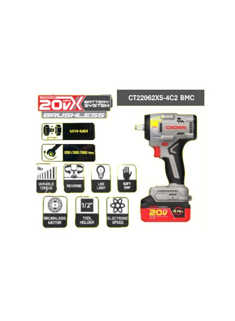 Crown impact wrench 550 NM (CT22062XS-C42)