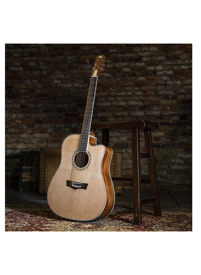 Peavey Peavey Delta Woods™ DW-2 CE™ Solid Top Cutaway Acoustic-Electric Guitar with Electronics 03620300 - Image 3