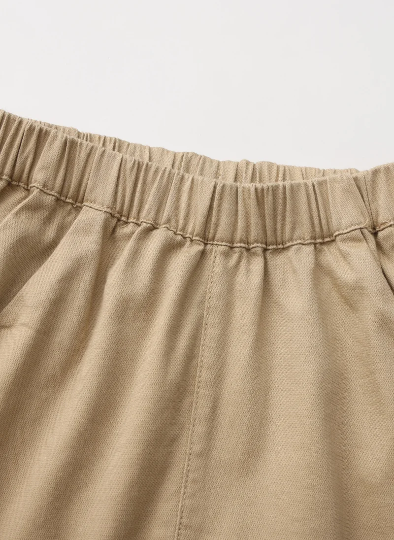 Balabala Beige/White Baby Boys Knit short sleeve suit for Men | Best Price UAE