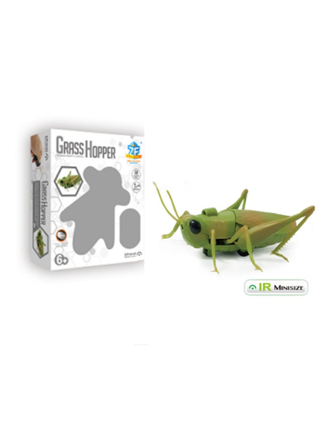 Explosions Strange Simulation Remote Control Animal Infrared Trick Remote Control Snake Remote Control Caterpillar Toy-Color:Remote Control Grasshopper  - Image 1