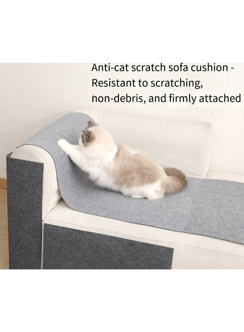 Anti-cat scratching sofa protective sticker fabric furniture cat scratching pad can be cut self-adhesive repair sofa cat scratching board wall sticker - Image 3
