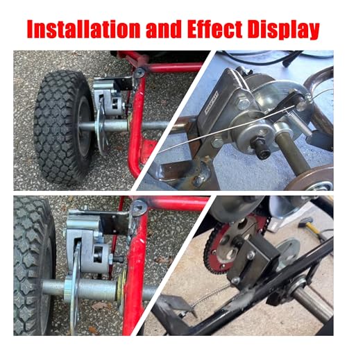 GREHUA Go Kart Brake Kit Compatible with Yerf-Dog Manco 9598 9597 ASW Bristers Airheart MB-1, Mechanical Disc Brake Caliper for Predator 212cc 196cc 6.5hp GX160 Drift Trike Go Kart Parts - Image 4