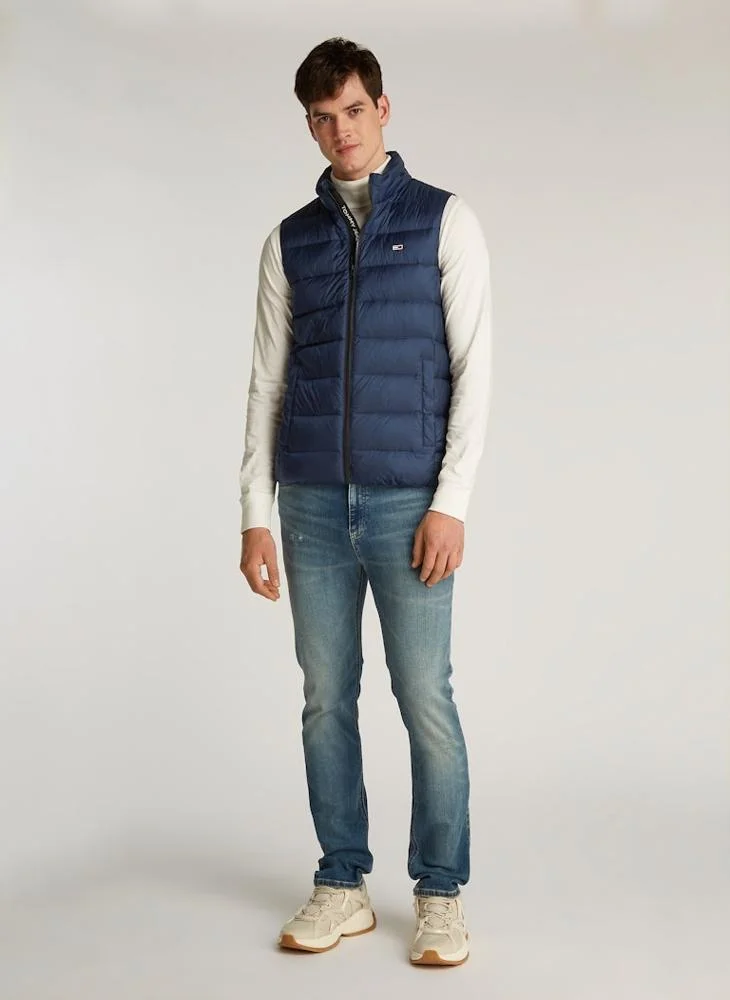 تومي جينز Zip Through Quilted Jacket