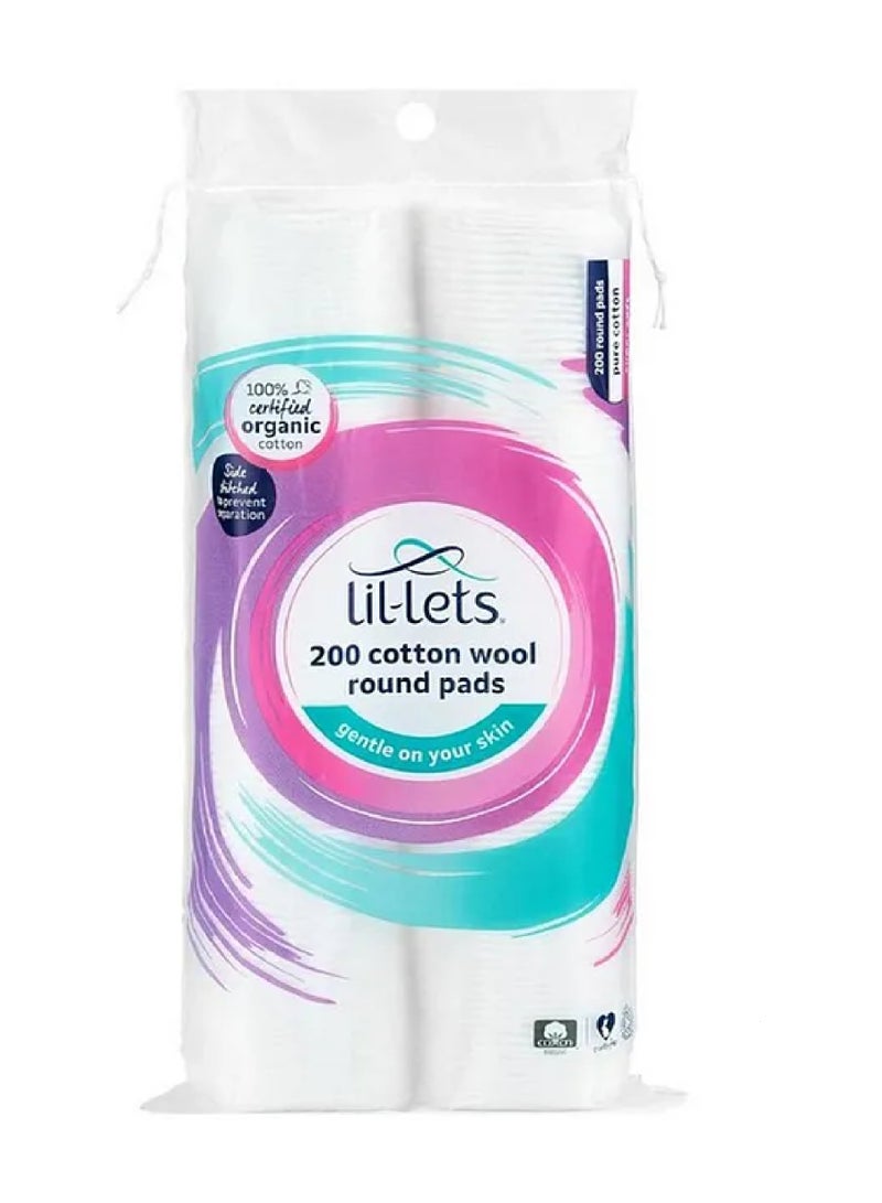 وسادات قطن ليلتس الدائرية 200 قطعة