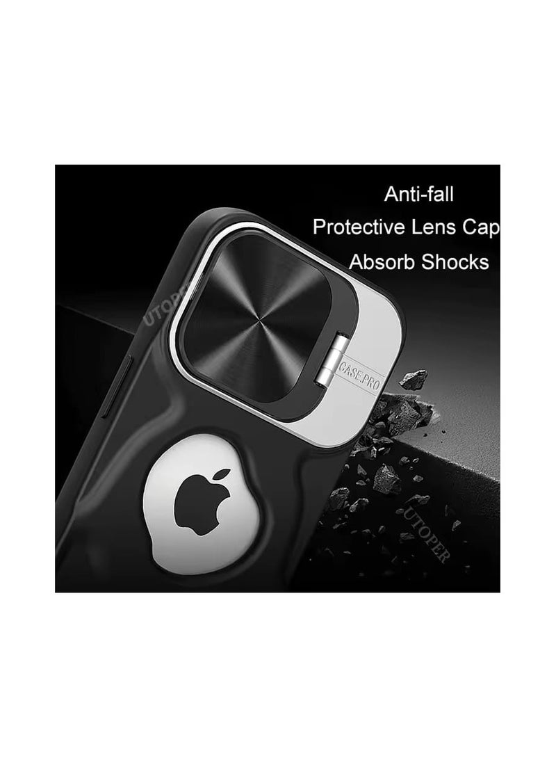 MagSafe Compatible Case for 12 Pro Max, Black Metal Door, High Quality - Image 2