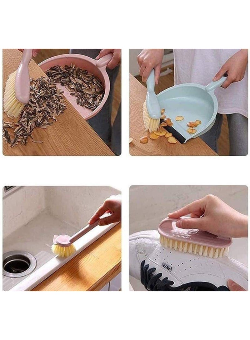 Multi-Functional 5-in-1 Home Cleaning Tools Set – Premium Imported Quality Kit Including Heavy Duty Dustpan, Floor Scrub Brush, Toilet Brush, Sink Cleaner, and Window Shutter Slats Brush - Image 2