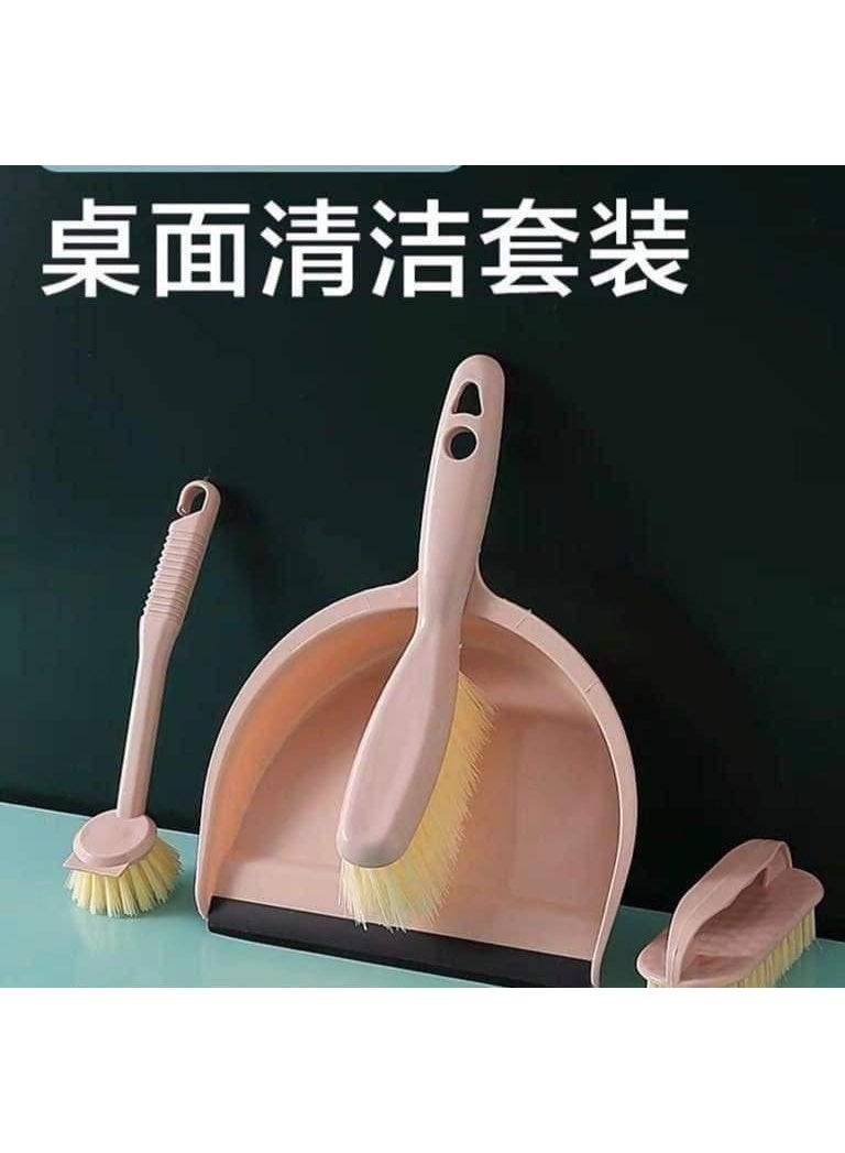 Multi-Functional 5-in-1 Home Cleaning Tools Set – Premium Imported Quality Kit Including Heavy Duty Dustpan, Floor Scrub Brush, Toilet Brush, Sink Cleaner, and Window Shutter Slats Brush - Image 1