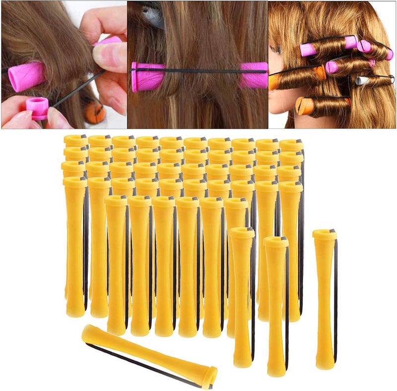 klarako Cold Wave Perm Rods Curling Hair Long Short Hair Small Medium Large Size Heatless tural Rollers Women 1Pack Styling Hairdressing Tools - 50Pcs 0.7cm - Image 3