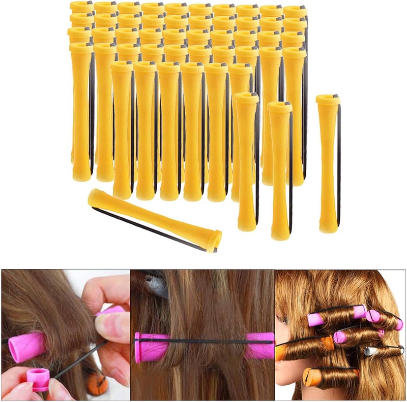 klarako Cold Wave Perm Rods Curling Hair Long Short Hair Small Medium Large Size Heatless tural Rollers Women 1Pack Styling Hairdressing Tools - 50Pcs 0.7cm - Image 4