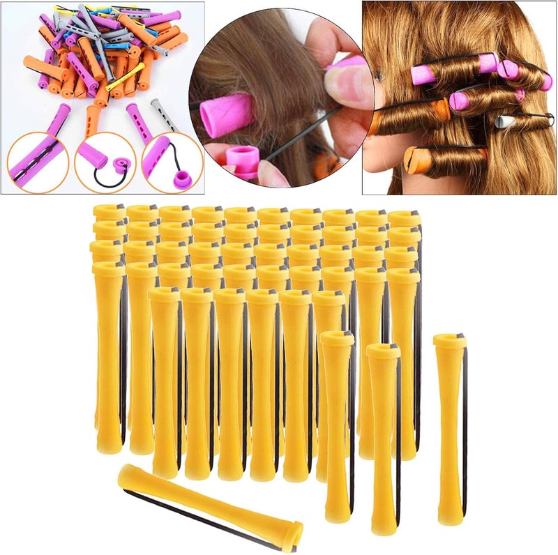 klarako Cold Wave Perm Rods Curling Hair Long Short Hair Small Medium Large Size Heatless tural Rollers Women 1Pack Styling Hairdressing Tools - 50Pcs 0.7cm - Image 5