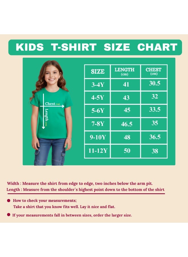 UAE Celebration T-Shirt For Girls-UAE Design Short Sleeve Tee For Celebrations Day,School Events,Holidays–Kids Comfortable And Stylish T-Shirt - Image 2