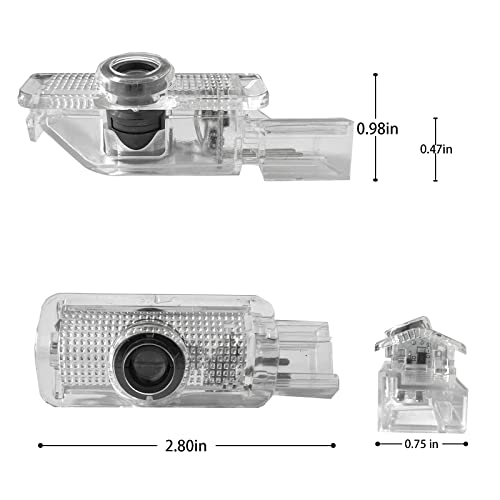 RLRHOO 2 Pcs Non-Fading Car Door LED Logo Projector Welcome Lamp Door Light Puddle Lights Kit Compatible with Accessories X164 W164 W251 R300 R320 R350 R400 R500 R63 (R Class, W251 2007–2017) - Image 5