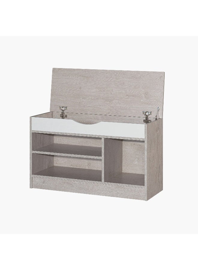 Home Box Vanilla Shoe Bench with 1 Door for Home - Image 3