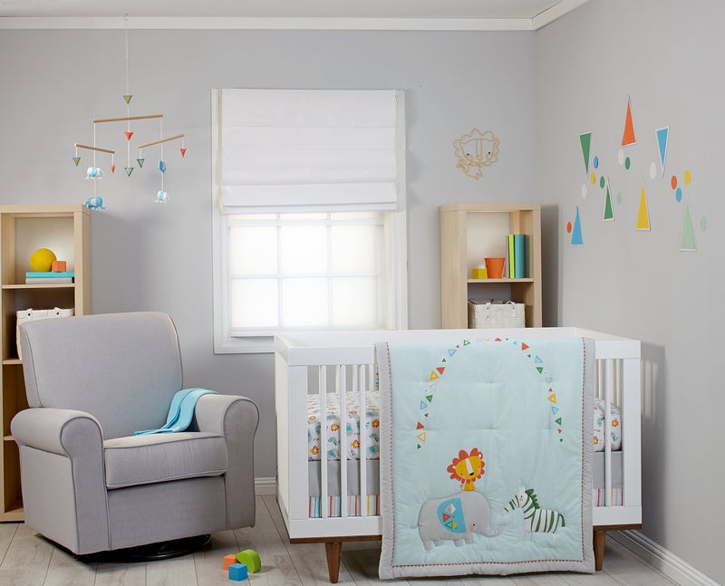 Zutano Juba 5 Piece Crib Set, Multi-Colored - Image 1