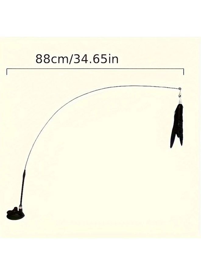 ترقية لعبة القطط التفاعلية البيضاء القوية مع قاعدة شفط قوية عصا مضغ مرحة لجميع السلالات - Image 3