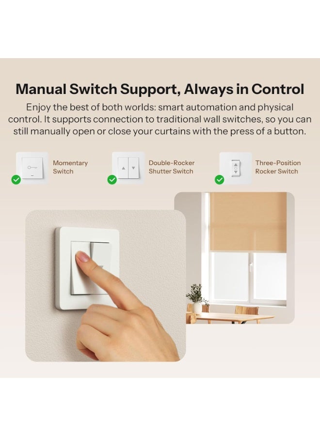 سونوف مفتاح ذكي للستائر الدوّارة من SONOFF بتقنية Zigbee، موديل MINI-ZBRBS، بحجم صغير، يدعم التحكم بالنسبة المئوية، يعمل كمكرر Zigbee، متوافق مع Alexa وGoogle Assistant وHome Assistant، يتطلب سلك محايد، عبوة من 4 قطع - Image 2