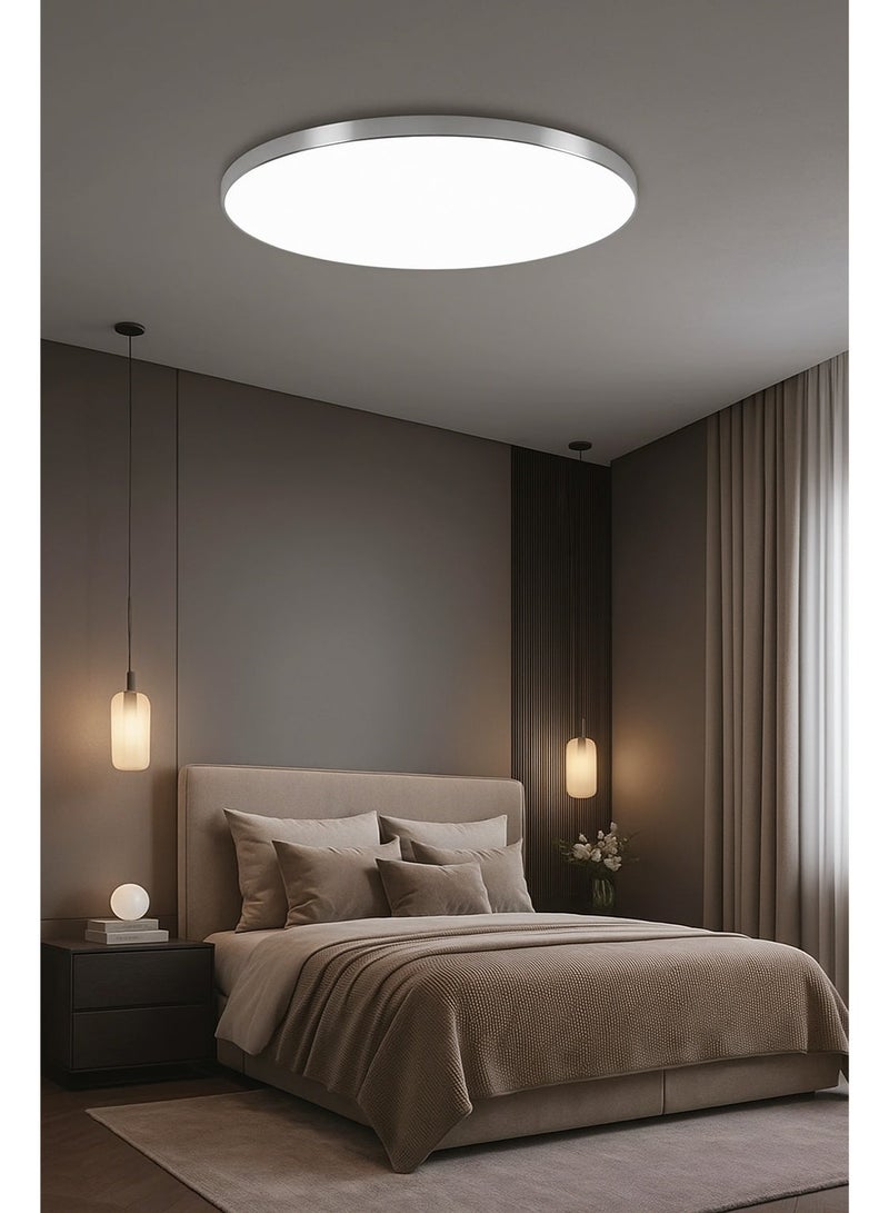 AL THURAYAT Modern LED Ceiling Light Energy Saving Room Led Lights Ceiling 80W 38CM Led Ceiling Panel Light for Kitchens Home Decoration.(Silver color) - Image 5