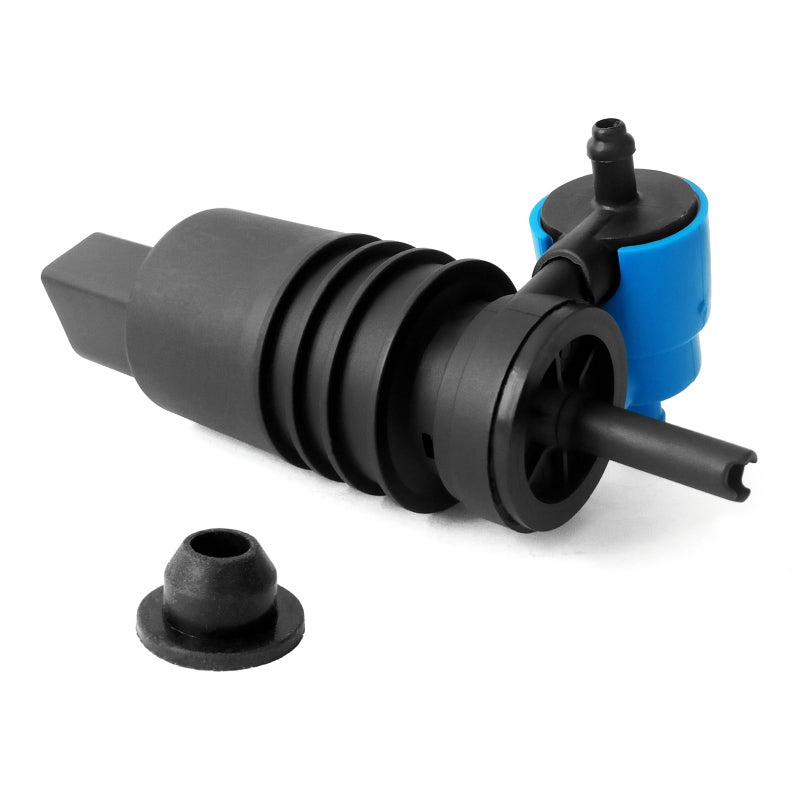 Windshield Washer Pump Compatible with Jeep Dodge Chrysler Volkswagen Audi BMW Chevrolet Ford Washer Fluid Pump with Grommet Replace 1J6955651