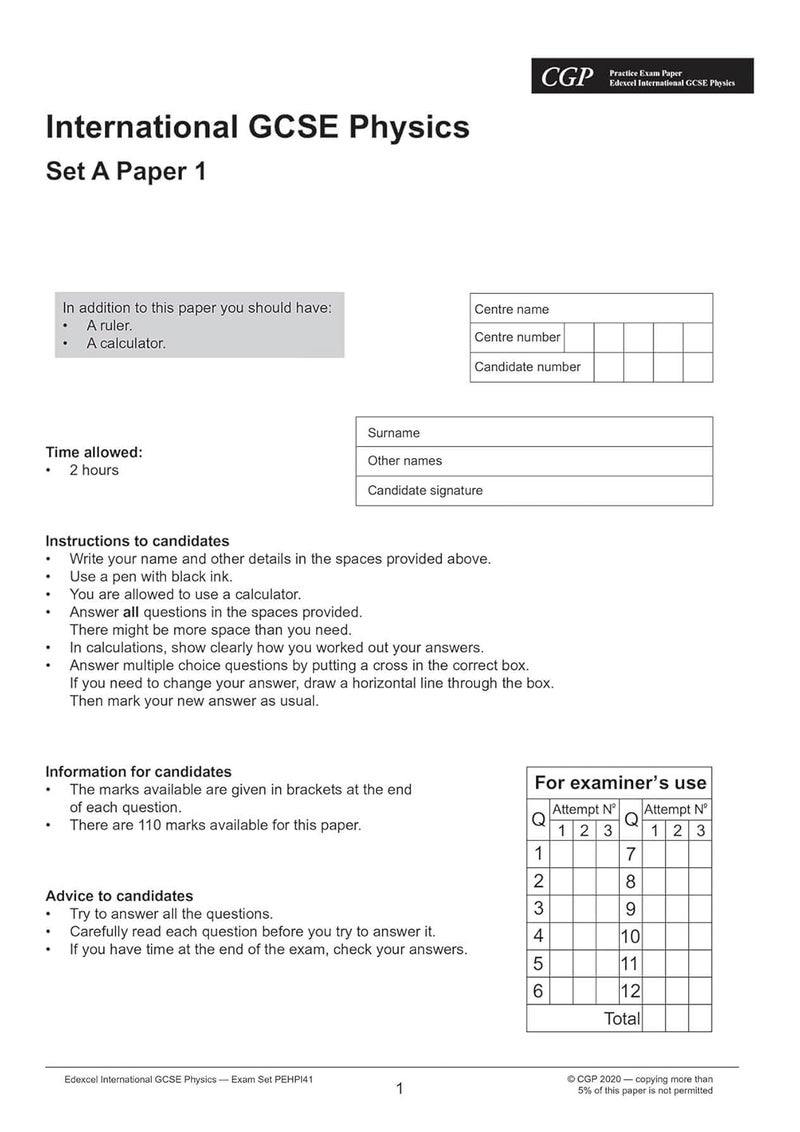 أوراق عمل جديدة في الفيزياء للامتحان الدولي Edexcel GCSE لدورة الصف 91 - Image 3