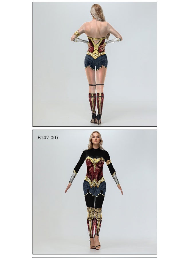 Wonder Woman Bodycon Dress - The Perfect Choice for Halloween - Image 3