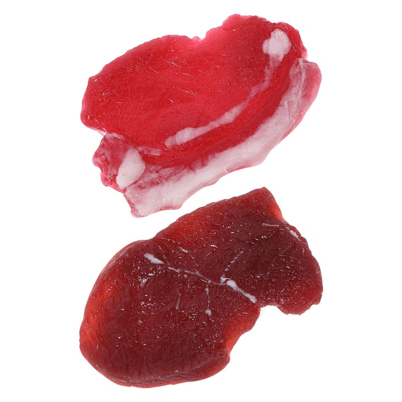 2pcs Realistic Fake and Beef Meat Model - Lifelike Food Props for Kitchen Decor Party and Market Display Photography Props - Image 1
