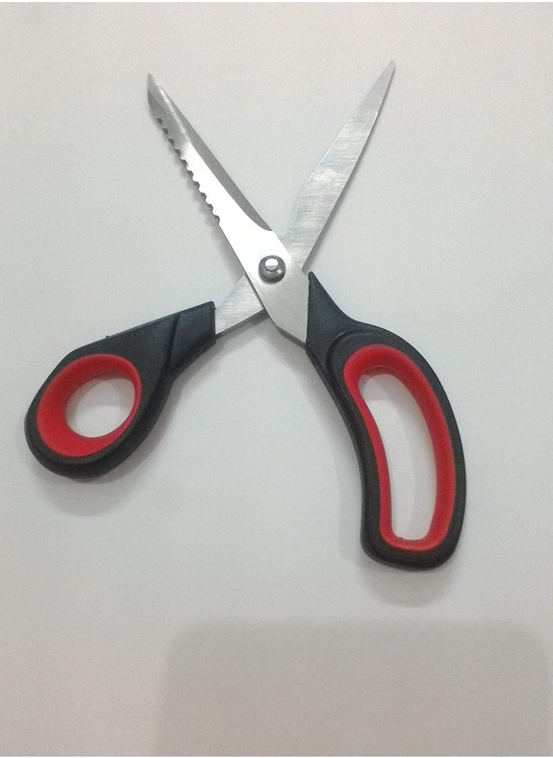 Generic Kitchen Stainless Steel Scissors with plastic hand  - Image 3