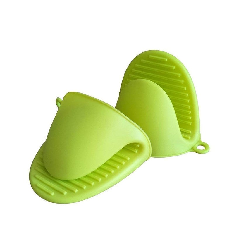 Silicone Heat Resistant Cooking Pinch Mitts Microwave Oven Hand Gloves Oven Mitts Potholders Kitchen Heat Resistant Solution1 Pair  - Image 1